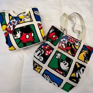 LEVI'S® X DISNEY MICKEY & FRIENDS Tote Reversible + crew neck sweatshirt New!
